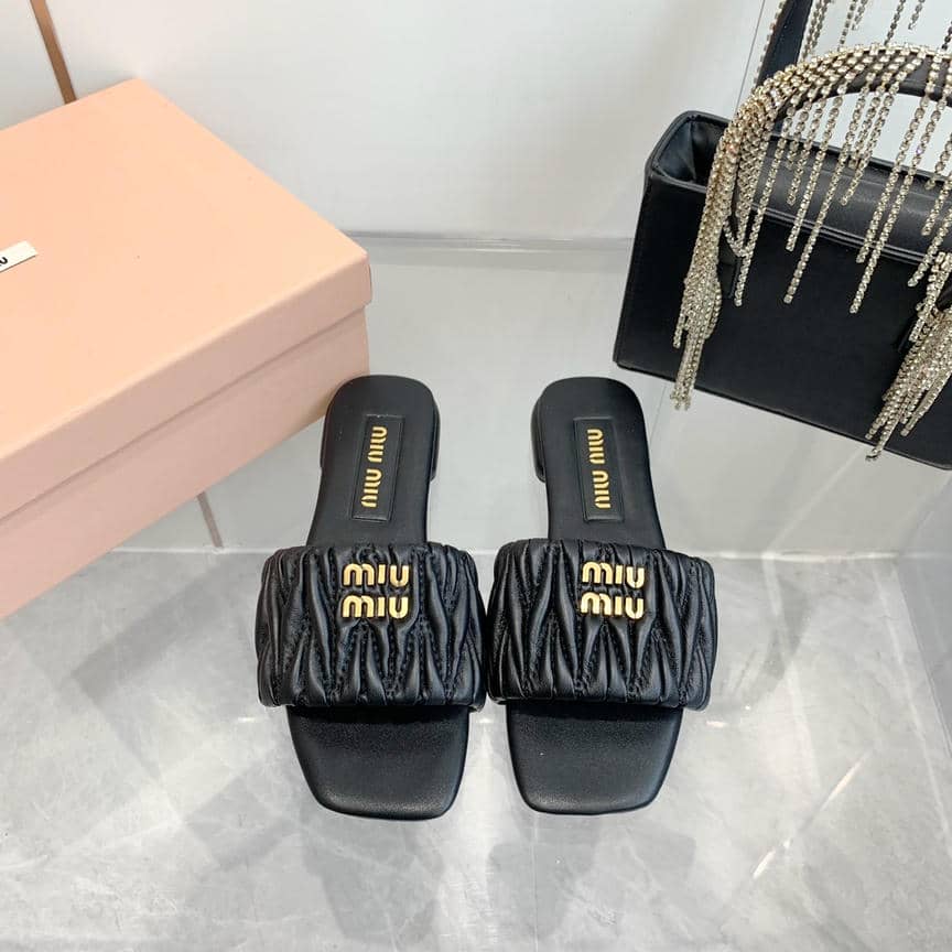 Miu Miu sheepskin slippers & sandals collection 2-3